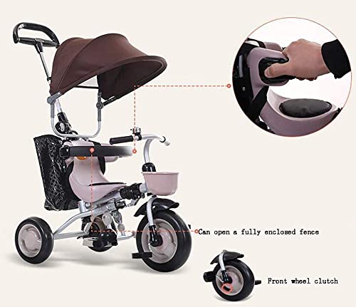 NUBAO Dreiräder Für Kinder ab 1 Dreirad Trike Baby Trike Faltbar, 4 in 1 Kinder Falten Dreirad Walker Fahrrad für 6… – Bild 7