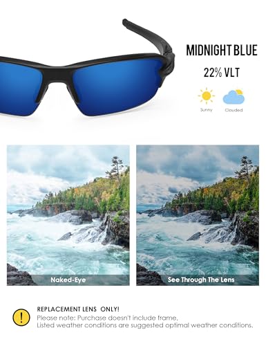 Image of BLAZERBUCK Replacement Lenses & Sock Kit for Oakley Flak 2.0 OO9295 Sunglasses