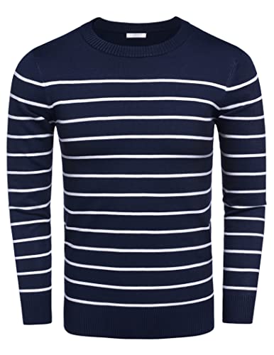 Coofandy Men's Dress Sweater Slim Fit Lightweight Knitted Cotton Pullover Sweatshirts For Winter Fall #TOP1