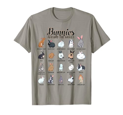 Rabbits in The World - Rabbit Breeds T-Shirt