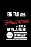  Ein Tag ohne Schwimmen ist wie... keine Ahnung. Woher soll ich das Wissen ?: Notizbuch  110 Seiten  Punkteraster Dot Grid  6x9 /15.24 x 22.86 cm ... Schwimmer  Lustiger Spruch Schwimmsport