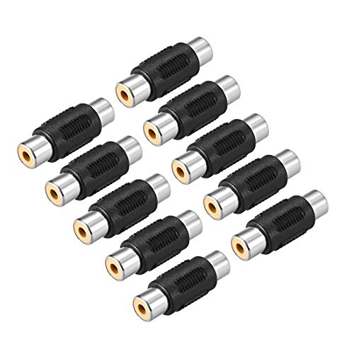uxcell Conector RCA Hembra a Hembra Stereo 10 Piezas miniatura 1