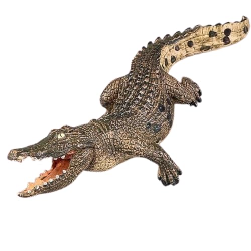 Image of FUNFOB Crocodile Toys Figure Width -19cm Crocodile Action Figures Wild Animal Toy for Kids & Adults PVC Multicolour | Croco dile