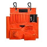 Keaiomo Lineman Tool Board, Aerial Apron with Over 16 Pockets and Magnet, Bucket Truck Tools Organizer Included Two 2” Bucket Hooks, Durable Tool Apron for Bucket Trucks and Lineman