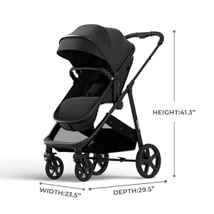 Mompush Wiz 2-in-1 Bassinet Stroller Reversible Seat, One-Hand Fold, Black — photo 2 of 6