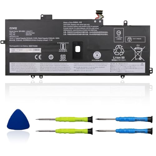 OUWEE L18L4P71 L18C4P71 Laptop Battery Compatible with Lenovo ThinkPad X1 Yoga 4th 5th Gen/X1 Carbon 7th 8th Gen Serie 02DL004 SB10K97642 02DL005 L18M4P72 SB10K97643 02DL006 SB10K97644 15.4V 51Wh
