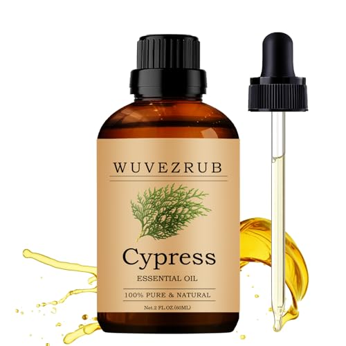 Wuvezrub Cypress Essential Oil for Diffuser, Aromatherapy & DIY-60ml