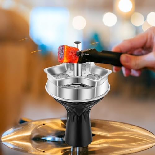 Hookah Bowl Set - Silicone Hookah Tobacco Shisha Bowl with Heat Management Screen Charcoal Holder for Smoking Shisha Hookah Easy Replace Charcoal Fast Cleaning (1) - Image 5