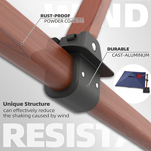 Purple Leaf 10Ft Patio Umbrella Outdoor Square Umbrella Large Cantilever Umbrella Windproof Offset Umbrella Heavy Duty Sun Umbrella For Garden Deck Pool Patio, Navy Blue #TOP6