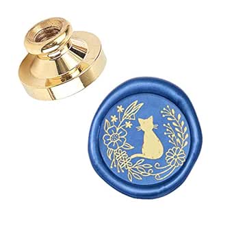 CRASPIRE Wax Seal Stempel Maan, Mini Messing Kolom