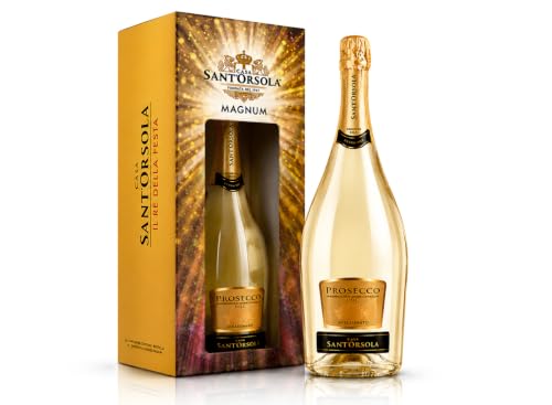 Sant'Orsola - Prosecco D.O.C. Millesimato Magnum Extra Dry, da Uva Glera, Gusto Fresco con Note Fruttate, 1x1500 ml