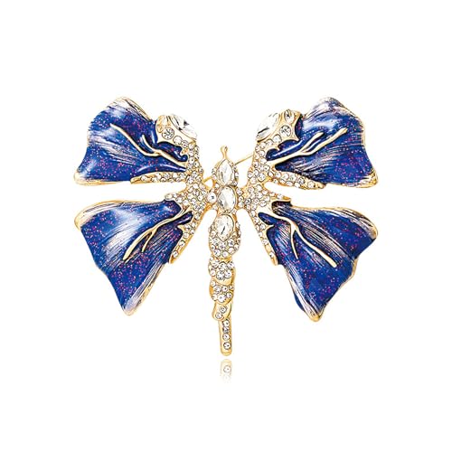 Image of Insect Animal Brooch Pin for Women Rhinestone Lapel Pins Vintage Brooches for Costume Accessories
