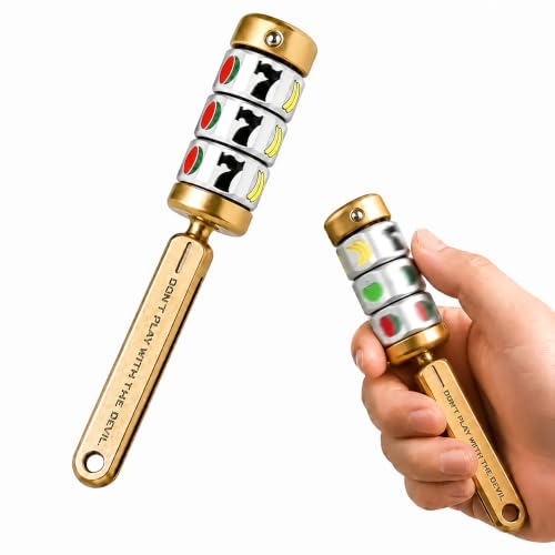 A fidget spinner disguised as a tiny slot machine — spinning the reels gives it a genuinely satisfying desk-toy twist you won't find anywhere else.