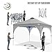 ABCCANOPY Outdoor Pop up Canopy Tent, 10x10 Instant Portable Canopy for Camping, Beach, Backyard,Gray