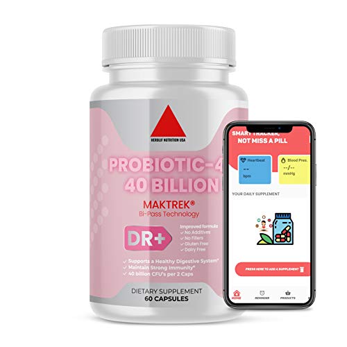 Probiotic 40 Billion CFU - Dr. Approved Probiotics for Adults with 13 Powerful Strains & Natural Prebiotics - Patented Shelf Stable Probiotics for Women - Lactobacillus Acidophilus