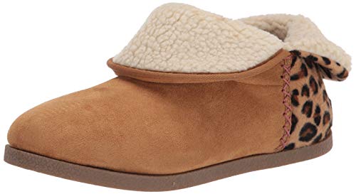 Rockport Women's Veda Slipper Boot, TAN/Leopard, 8