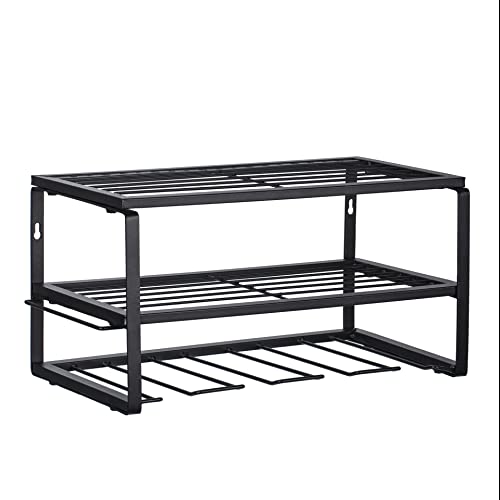 Qusimi Wall Mounted Power Tool Organizer,Garage Space-Saving Tool Organizers And Storage,Metal Utility Shelf Storage Rack For Cordless Drill #TOP2