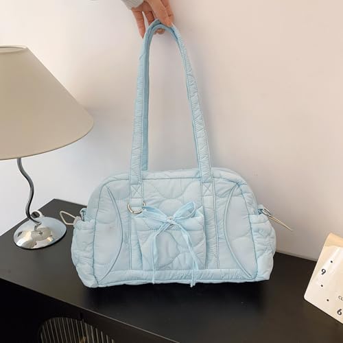 Large Capacity Tote Bag with Zipper Closure Portable Shoulder Bag Nylon Large Capacity Women Handbag for Work Shopping Travel2