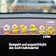 Mwmoeen Gelbe Ente Auto Dekorationen - 6 Stück niedliche kleine Ente Ornamente Set für Auto Interieur, Haus, Schreibtisch