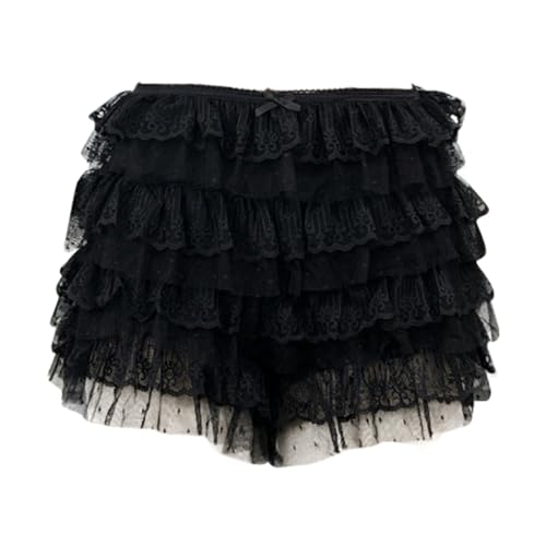 Short chaud femme plage taille basse volants et slip intégré - 3