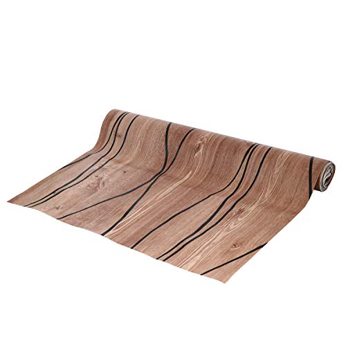 Image of Kuber Industries Exclusive PVC 5 Mtr Kitchen Shelf Liner Set of 1 Pc(Brown)-KESH55 (KeshavKub599)