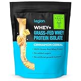 LEGION Whey+ Whey Protein Powder (Cinnamon Cereal) - Low Carb and Calorie Whey Isolate Protein Powder - Non-GMO, Lactose-Free, Sugar-Free Whey Protein Isolate Powder from Grass Fed Cows (30 Servings)