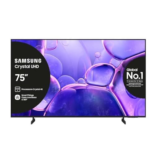Samsung Smart TV 75'' UE75U8090FUXZT Crystal UHD 4K, Crystal 4K Processor, HDR, Smart Experience, OTS Lite & Adaptive Sound, Metal Stream Design, 2025