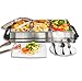 Vencier 3-Pan Buffet Server, 3 x 2.5L Capacity Per Pans, 300W Food Warmer with Adjustable Temperature, Portable Hot Plate & Chafing Dish, Bain Marie Steam Table for Catering & Entertaining