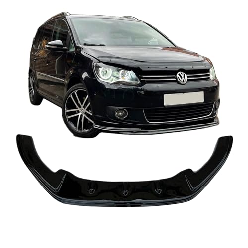 COMPATIBLE WITH VW CADDY MK4 MAXI [2015-2019] Front Lower ABS Gloss Black Bumper Lip Splitter with Fitting Kit