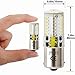 1156 Ba15s 1141 P21w 12v LED Bulbs, PYJR Single Contact Bayonet Base, 5W Cool White 6000K 500LM, Waterproof Light, For RV, Trailer, Boat, lawn tractors, mower. (Pack of 2)