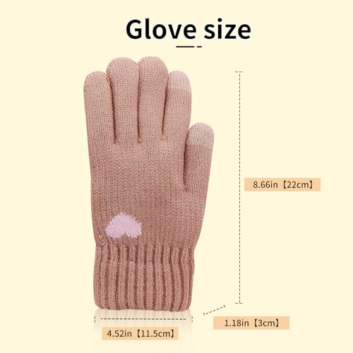 Guantes cálidos para pantalla táctil con punto térmico de mujer 2