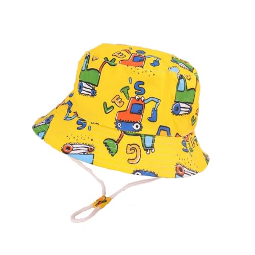 Baby Kids Sun Hat - Toddler Bucket Hats Summer UPF 50+ Sun Protective Beach Hats Wide Brim Outdoor Camping Hat for Boys Girls