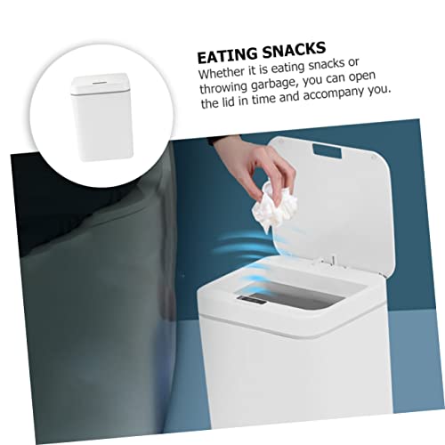 Papelera automática inteligente 16 L ABS+PP blanca miniatura 4