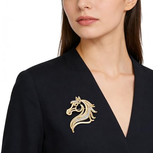 Image of Animal Brooch for Men Vintage Metal Wildlife Lapel Pin Suit Jacket Badge Fashion Accessories for Men