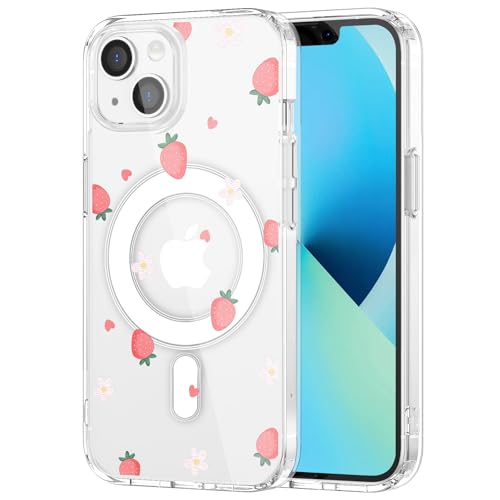 Coque magnétique pour iPhone 13 antichoc et transparente