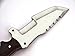 Poshland TR-2149- CUSTOM HANDMADE D2 TRACKER KNIFE- BLACK MICARTA HANDLE