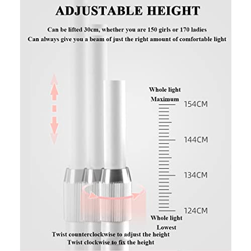 Lampadaire LED blanc intensité variable éclairage rotatif - 5
