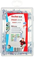 fischer Profi-Box DuoBlade, praktische Sortimentsbox mit 77 DuoBlade Dübeln, Schrauben & Haken, selbstbohrende Gipskartondübel, Dübelbox für Heimwerker & Profis – Ansicht 2