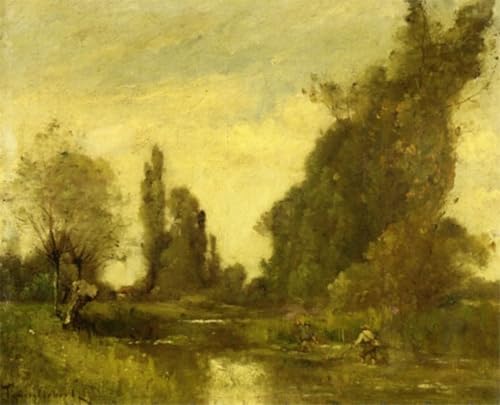 Impression Peinture Huile Trouillebert de Célèbres Tableaux sur Toile Premium