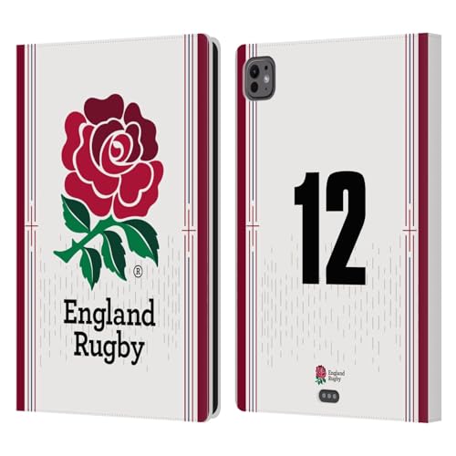 Étui iPad Pro 11 M4 England Rugby Union protection portefeuille cuir housse 2024 2025