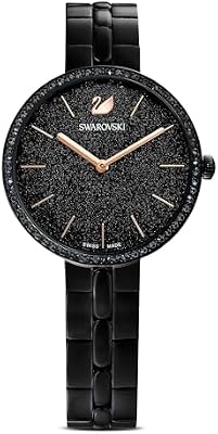 Swarovski Reloj Cosmopolitan, Brazalete de metal, Negro, PVD negro