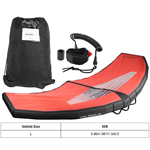 Febt Inflatable Surfboard Kiteboarding Windsurfing E-Board Handheld Inflatable Surfer Kite Wing Foil Wings Lightweight For Water Sports Surfing Equipment Adult Surfboard(L) #TOP2