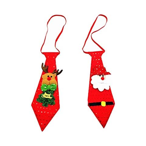 Toyvian Light Up Christmas Neckties Cover