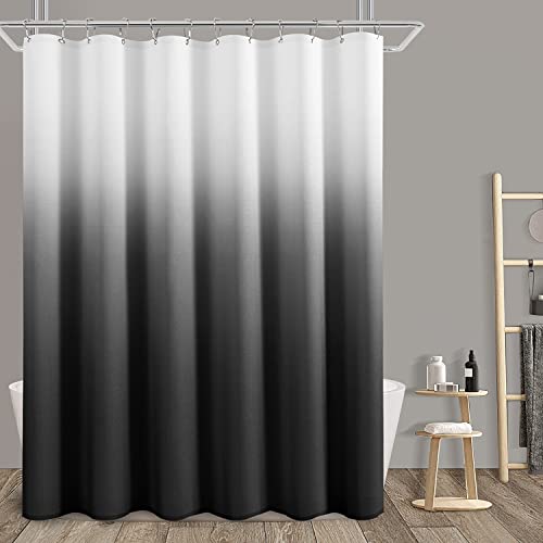 SPWIY Black Men Shower Curtain 72x84 inch for Bathroom, Extra