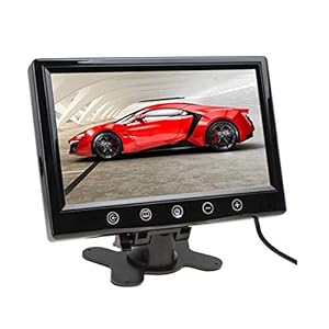 9 inch automonitor voor parkeren Achteruitrijcamera achteruitrijcamera DVD VCR 800 x 480 met afstandsbediening DC 12V / 24V TFT LCD-scherm
