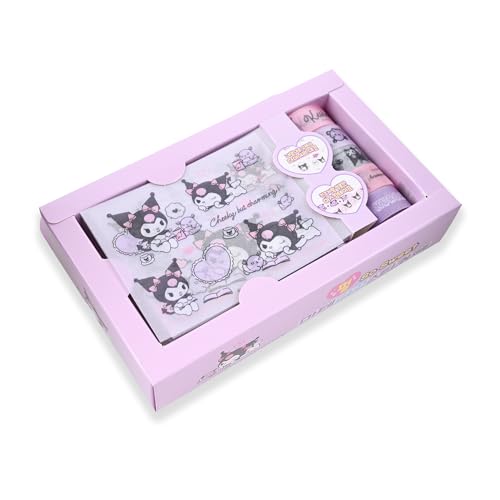 Image of GASHINA STORY Kawaii Masking Tape & Stickers Set - 5 Pcs for Crafts & Decor - Twinkle Pearl Design - Cute Kawaii Masking Tape Bulk - for Diary /Journal /Planners - Gift Box (Kuormi)