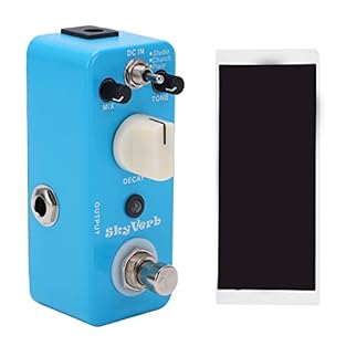 [Multiple Reverb Types]: Includes studio reverb, church reverb, and plate reverb options to craft versatile sound effects for different playing styles and moods. [True Bypass Design]: Ensures pure and stable signal transmission without tone loss, mai...