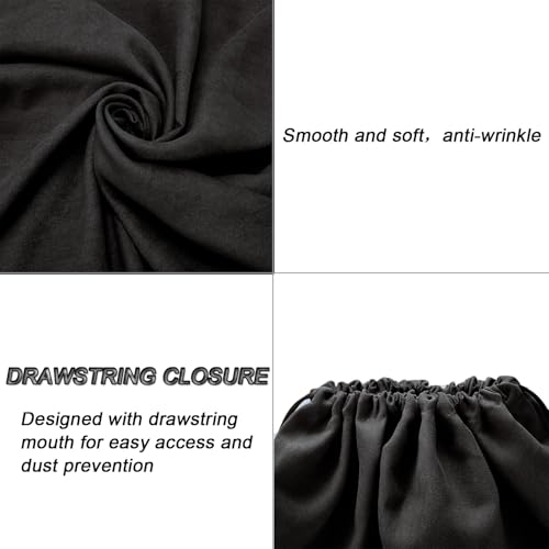 Image of LAKE OF FIRE Dustproof Storage Bags with Drawstring Closure, 2-Piece Set - Multi-Purpose Protective Pouches for Handbags, Purses, Shoes, and Boots