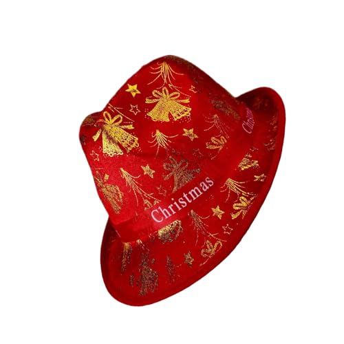 SOUTHJIELING Gorras de jazz para adultos, disfraz de Papá Noel, a...