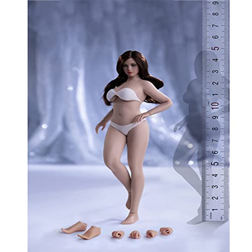 Figurine d'action 1/12 femme silicone corps flexible squelette acier